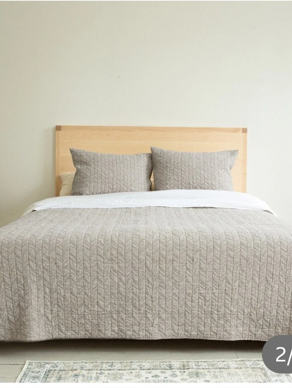 (6) Avacado Herringbone 3piece Organic Cotton Coverlet Set